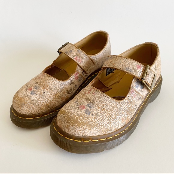 Dr. Martens Shoes - Dr. Martens Goldilocks Floral Mary Jane Shoes